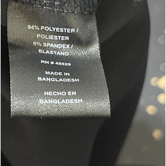 Rouge Collection Women's Pants Split Hem Black Stretch Pull-On Size 4X - Picture 5 of 6